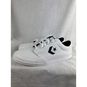 Converse Day‎ One Classic OX Mens 10 White Black Canvas Sneakers A14806C